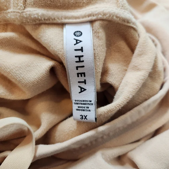 Athleta Buttery Beige Boardwalk High Hip Hoodie Size 3X - Picture 5 of 8